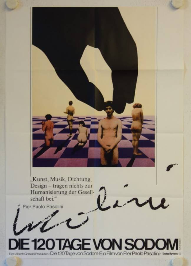 Salo original release german movie poster